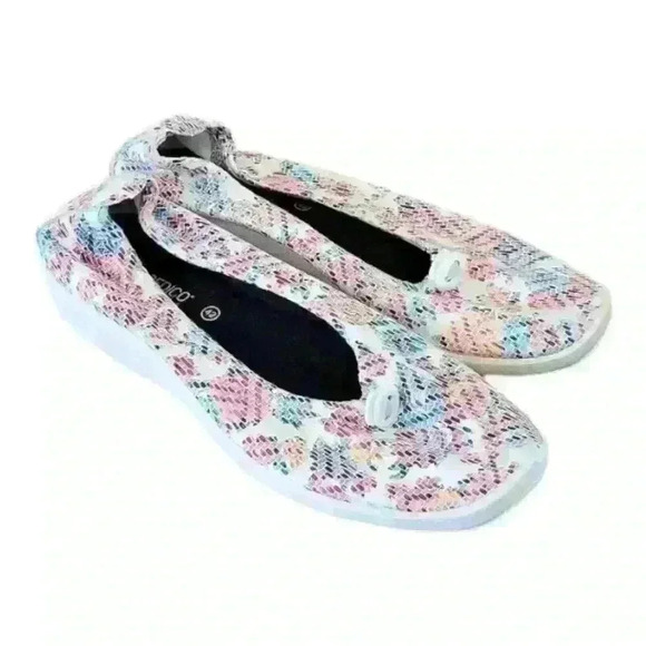 ARCOPEDICO L14 SLIPON SHOE WHITE KOMBI FLORAL Size E.U42 / U.S SIZE 10.5-11 - Picture 2 of 8